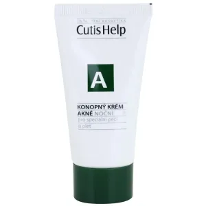 CutisHelp Health Care A - Acne crème de nuit au chanvre pour peaux à problèmes, acné 30 ml