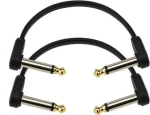 D'Addario Flat Patch Cable Noir 10 cm Angle - Angle