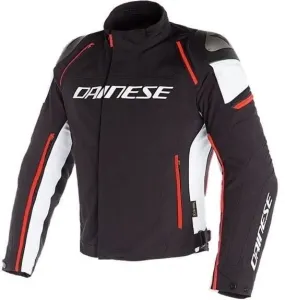 Dainese Racing 3 D-Dry Black/White/Fluo Red 52 Blouson textile