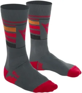 Dainese HG Hallerbos Dark Gray/Red S Chaussettes de cyclisme
