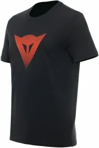 Dainese T-Shirt Logo Black/Fluo Red M Tee Shirt