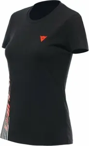 Dainese T-Shirt Logo Lady Black/Fluo Red XL Tee Shirt