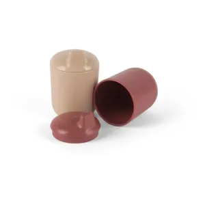 Dantoy Tiny Bio Sippy Cups tasse Nude/Red 0m+ 2 pcs