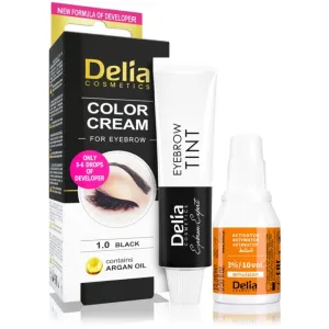 Delia Cosmetics Argan Oil teinture sourcils teinte 1.0 Black 15 ml #107628