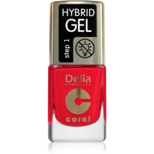Delia Cosmetics Coral Hybrid Gel vernis à ongles gel sans lampe UV/LED teinte 119 11 ml
