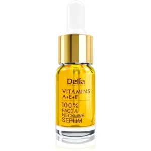 Delia Cosmetics Professional Face Care Vitamins A+E+F sérum anti-rides visage et décolleté 10 ml