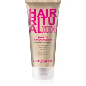 Dermacol Hair Ritual après-shampoing pour cheveux bruns 200 ml