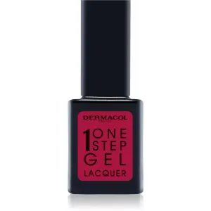 Dermacol One Step Gel Lacquer vernis à ongles effet gel teinte 05 Carmine Red 11 ml