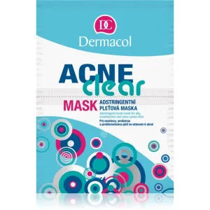 Dermacol Acne Clear masque visage pour peaux à problèmes, acné 2x8 g