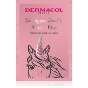 Dermacol Beautifying Peel-Off Metallic Mask masque peel-off pour une peau lumineuse #119518