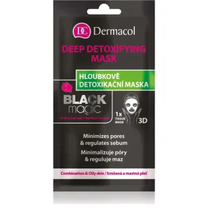 Dermacol Black Magic masque en tissu détoxifiant 1 pcs