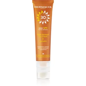 Dermacol Sun Water Resistant crème solaire visage et baume à lèvres waterproof SPF 30 30 ml