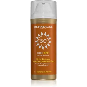 Dermacol Sun Water Resistant fluide teinté waterproof visage haute protection solaire SPF 50 50 ml