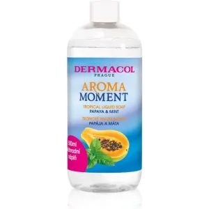 Dermacol Aroma Moment Papaya & Mint savon liquide mains recharge 500 ml