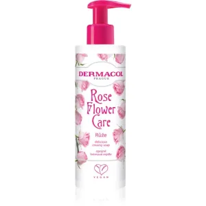 Dermacol Flower Care Rose savon crème mains 250 ml
