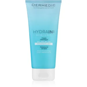 Dermedic Hydrain3 Hialuro gel crème nettoyant pour peaux déshydratées et sèches 200 ml