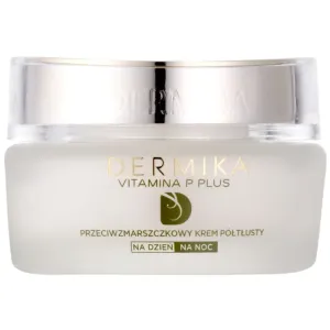 Dermika Vitamina P Plus crème anti-rides pour peaux sensibles sujettes aux rougeurs 50 ml #106602