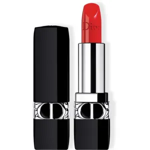 DIOR Rouge Dior rouge à lèvres rechargeable couleur couture - 4 finis : satin, mat, métallique et velours - soin floral - confort et longue tenue tein #139888