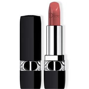 DIOR Rouge Dior rouge à lèvres rechargeable couleur couture - 4 finis : satin, mat, métallique et velours - soin floral - confort et longue tenue tein