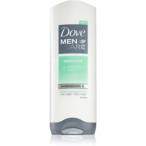 Dove Men+Care Sensitive gel de douche visage, corps et cheveux pour homme 250 ml
