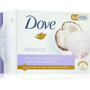 Dove Relaxing savon nettoyant solide Coconut milk & Jasmine petals 90 g
