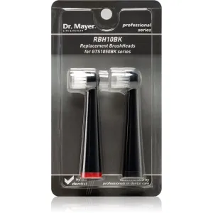 Dr. Mayer RBH10K têtes de remplacement pour brosse à dents black for GTS1050BK 2 pcs