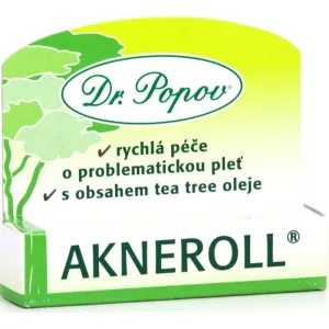 Dr. Popov Akneroll with tea tree soin local anti-imperfections de la peau à tendance acnéique 6 ml