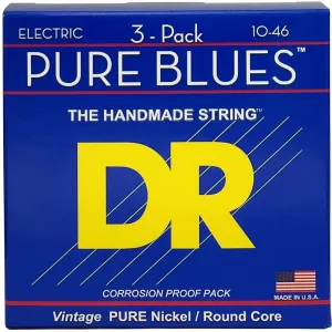 DR Strings PHR-10 Pure Blues 3-Pack