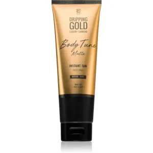 Dripping Gold Luxury Tanning Body Tune crème auto-bronzante corps et visage effet instantané Medium-Dark 125 ml