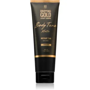 Dripping Gold Luxury Tanning Body Tune crème auto-bronzante corps et visage effet instantané Ultra Dark 125 ml