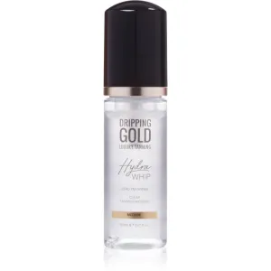 Dripping Gold Luxury Tanning Hydra Whip mousse auto-bronzante transparente corps et visage teinte Medium 150 ml