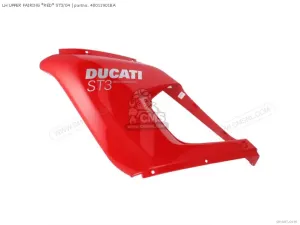 Ducati LH UPPER FAIRING *RED* ST3/04 48011901BA