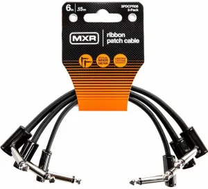Dunlop MXR 3PDCPR06 Ribbon Patch Cable 3 Pack Noir 15 cm Angle - Angle