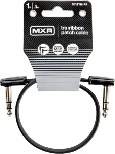 Dunlop MXR DCISTR1RR Ribbon TRS Cable Noir 30 cm Angle - Angle