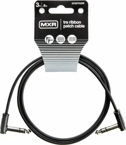 Dunlop MXR DCISTR3RR Ribbon TRS Cable Noir 0,9 m Angle - Angle