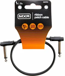 Dunlop MXR DCPR1 Ribbon Patch Cable Noir 30 cm Angle - Angle