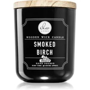 DW Home Signature Smoked Birch bougie parfumée avec mèche en bois 320 g
