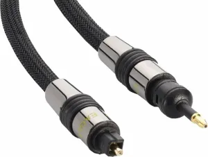 Eagle Cable Deluxe II Optical 0,75 m Noir Câble optique Hi-Fi