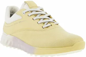 Ecco S-Three Womens Golf Shoes Straw/White/Bright White 36