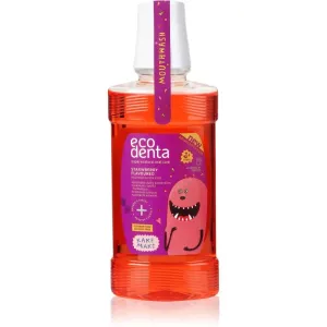 Ecodenta Super + bain de bouche rafraîchissant pour enfant saveur Strawberry 250 ml