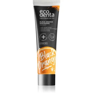 Ecodenta Expert Black Orange Whitening dentifrice blanchissant au charbon noir sans fluorure saveur Orange 100 ml