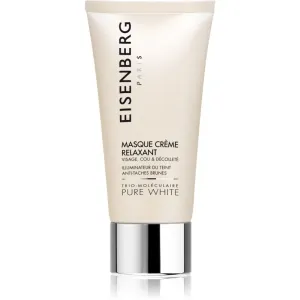 Eisenberg Pure White Masque Crème Relaxant masque hydratant illuminateur anti-taches pigmentaires 75 ml