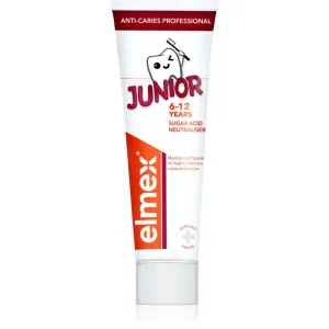 Elmex Junior Caries Protection dentifrice pour enfants 6-12 Years 75 ml