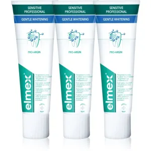 Elmex Sensitive Professional Gentle Whitening dentifrice blanchissant pour dents sensibles 3x75 ml