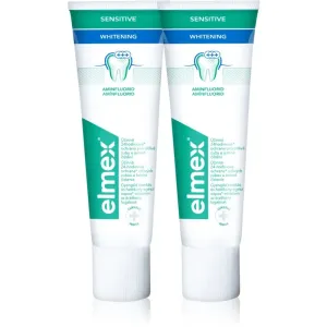 Elmex Sensitive Whitening dentifrice pour des dents naturellement blanches 2x75 ml