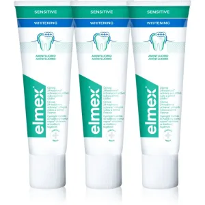 Elmex Sensitive Whitening dentifrice pour des dents naturellement blanches 3x75 ml #117679