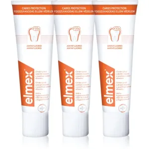 Elmex Caries Protection dentifrice anti-carie au fluorure 3x75 ml #118055