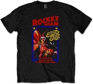 Elton John T-shirt Rocketman Feather Suit Black L