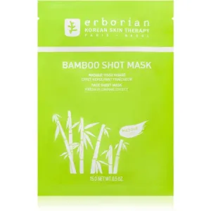 Erborian Bamboo masque nourrissant en tissu pour un effet naturel 15 g