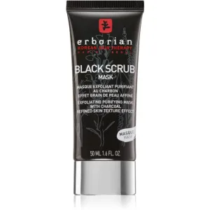 Erborian Black Charcoal masque purifiant exfoliant pour le visage 50 ml
